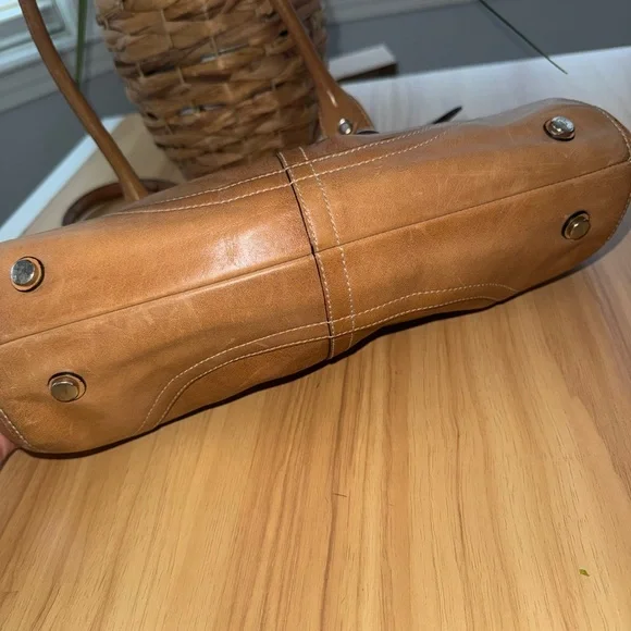 COACH Tobacco Leather Satchel Handbag Y2K 2004- Women Bags 🤎 - Picture 6 of 7